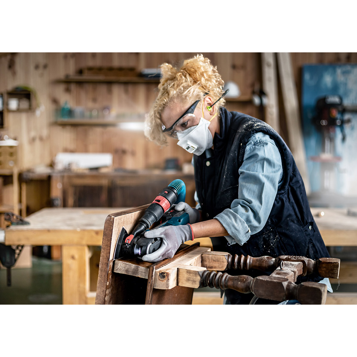 Bosch EXPERT M480 Schleifnetz-Set, 93 x 93mm, 6 Stück für Deltaschleifer
