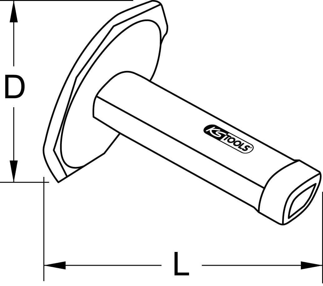 KS Tools Sicherheitshandgriff für Meißel