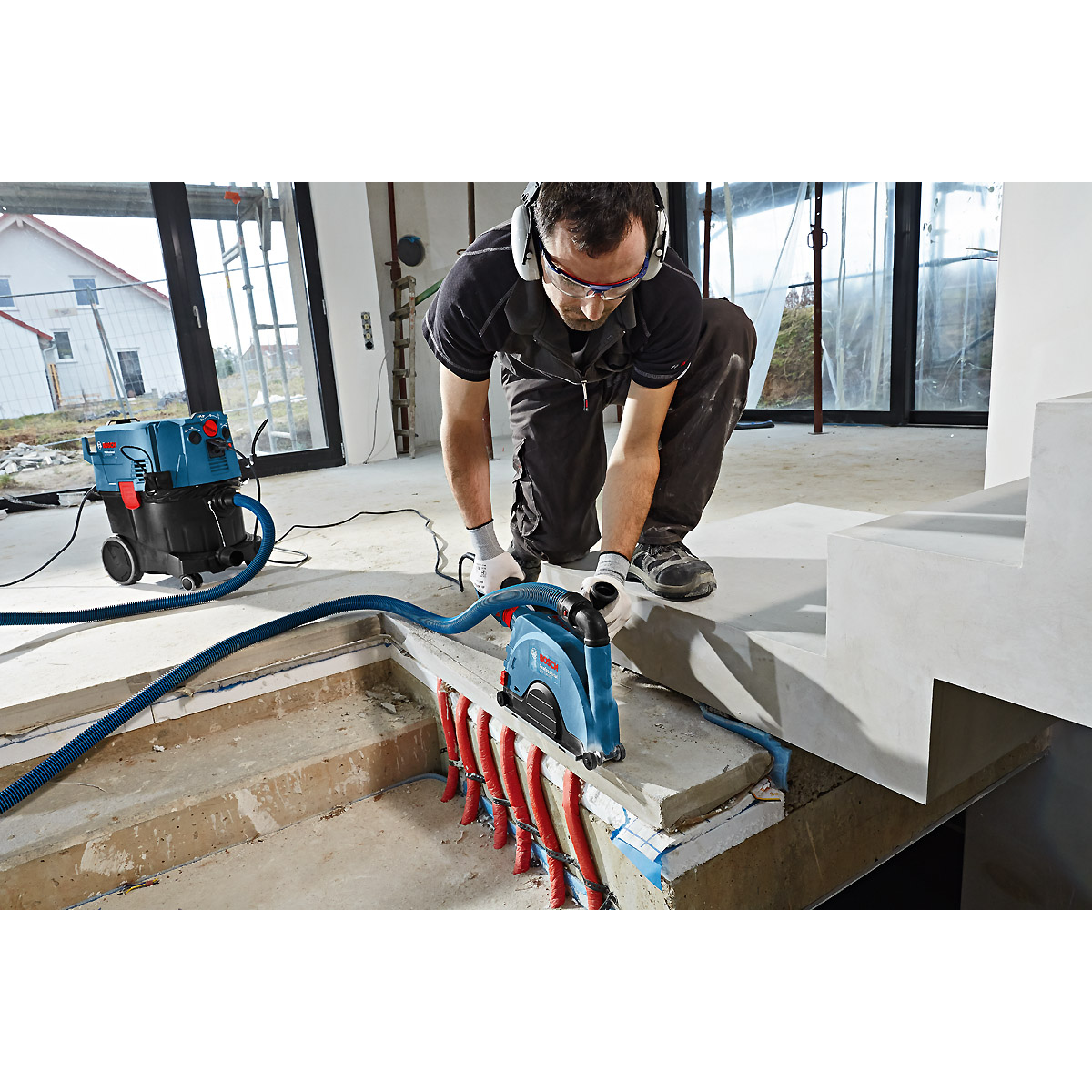 Bosch Absaughaube Full Cover GDE 230 FC-T für Winkelschleifer