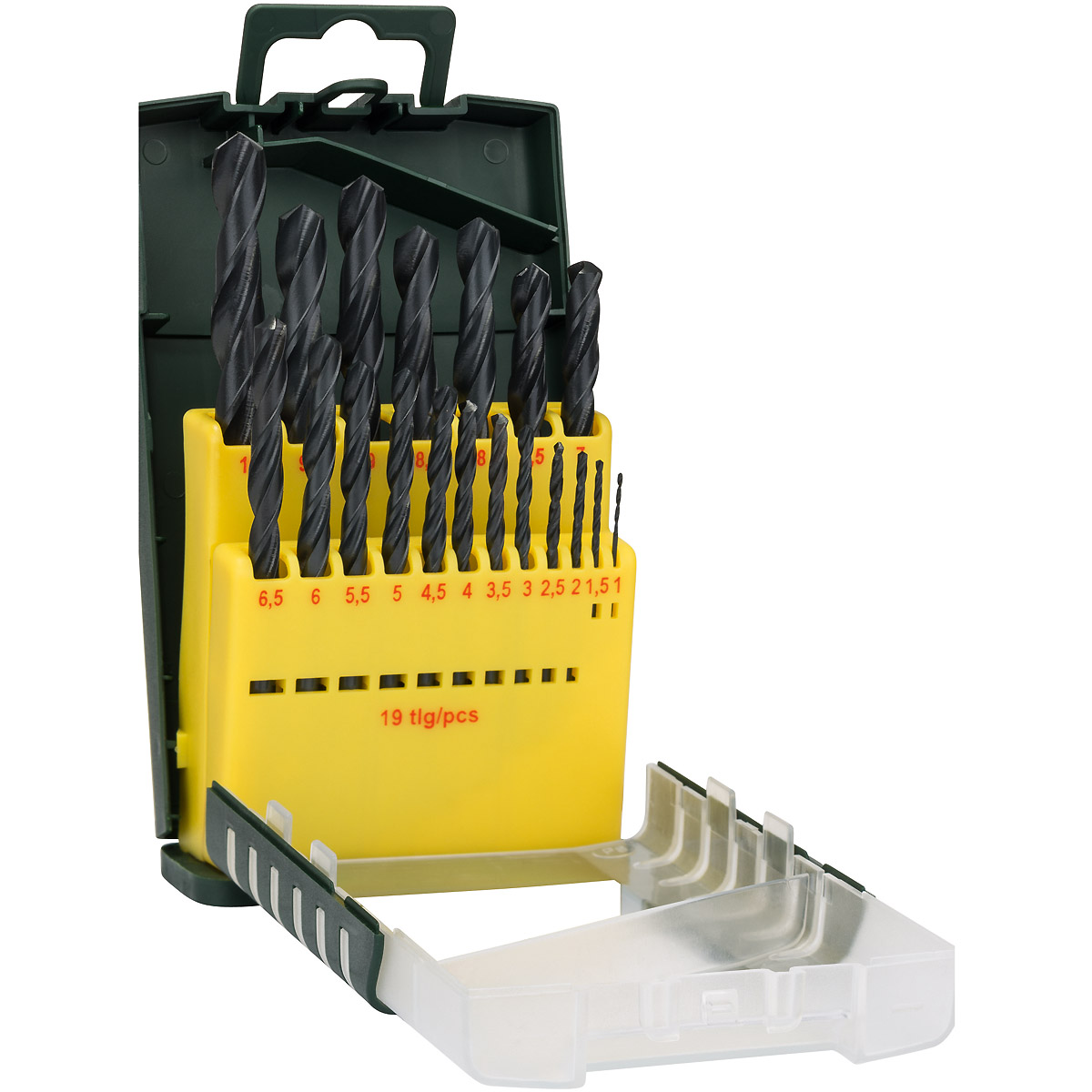 Bosch Metallbohrer-Set HSS-R, 19-teilig, 1 - 10 mm, Gripbox
