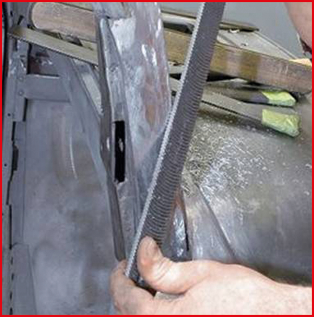 KS Tools Karosseriefeile, Kreuzhieb, Hieb3