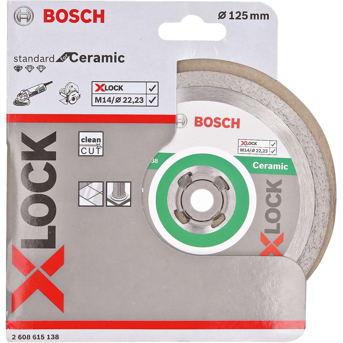 Bosch Diamanttrennscheibe X-LOCK Standard for Ceramic
