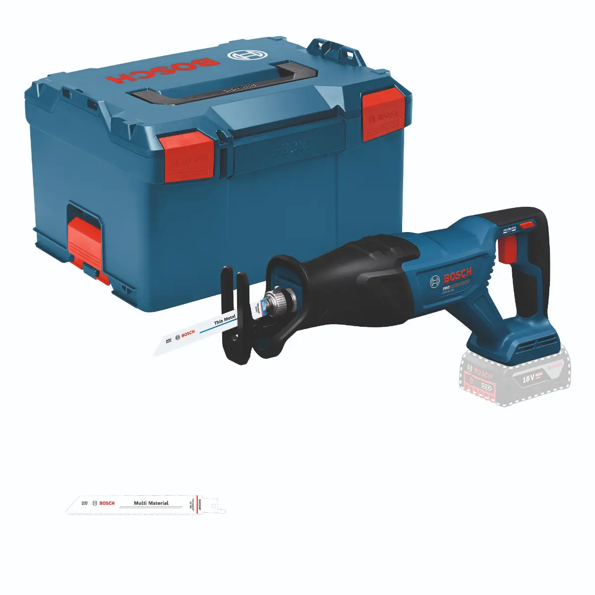 Bosch Akku-Säbelsäge GSA18V-280 in L-BOXX