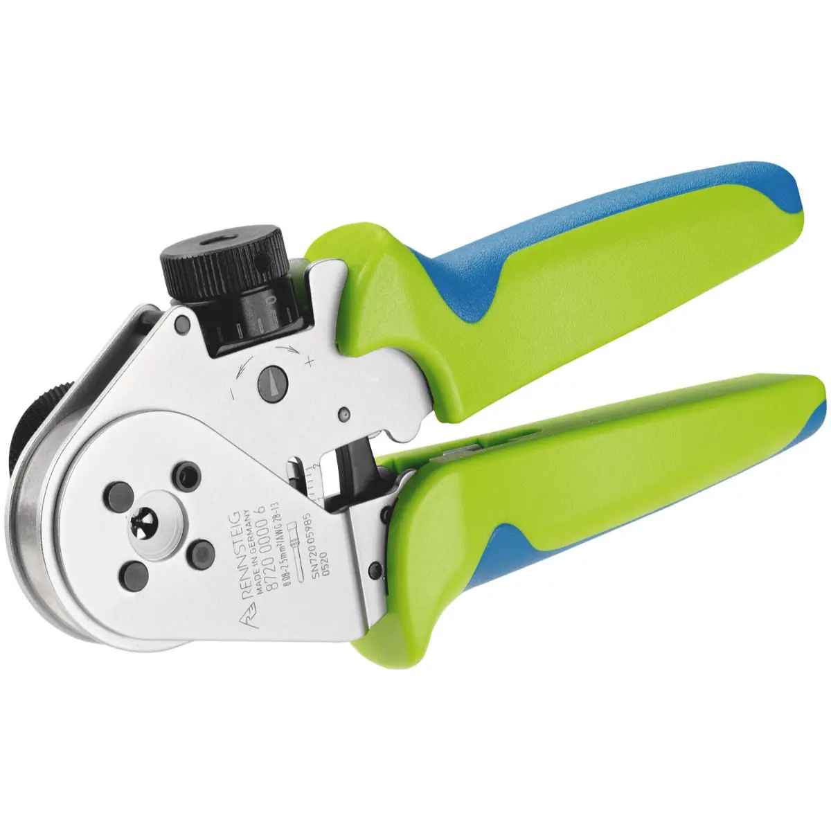 Rennsteig Vierdornzange MicroCrimp 0,08 - 2,5 mm² / AWG 28 - 14, im Kunststoffkoffer mit 12-fach Kontaktaufnahme