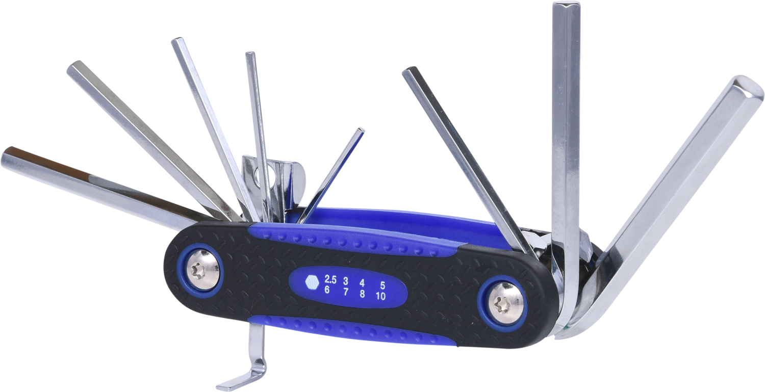 KS Tools Innensechskant-Winkelstiftschlüssel-Klapphalter,8-tlg