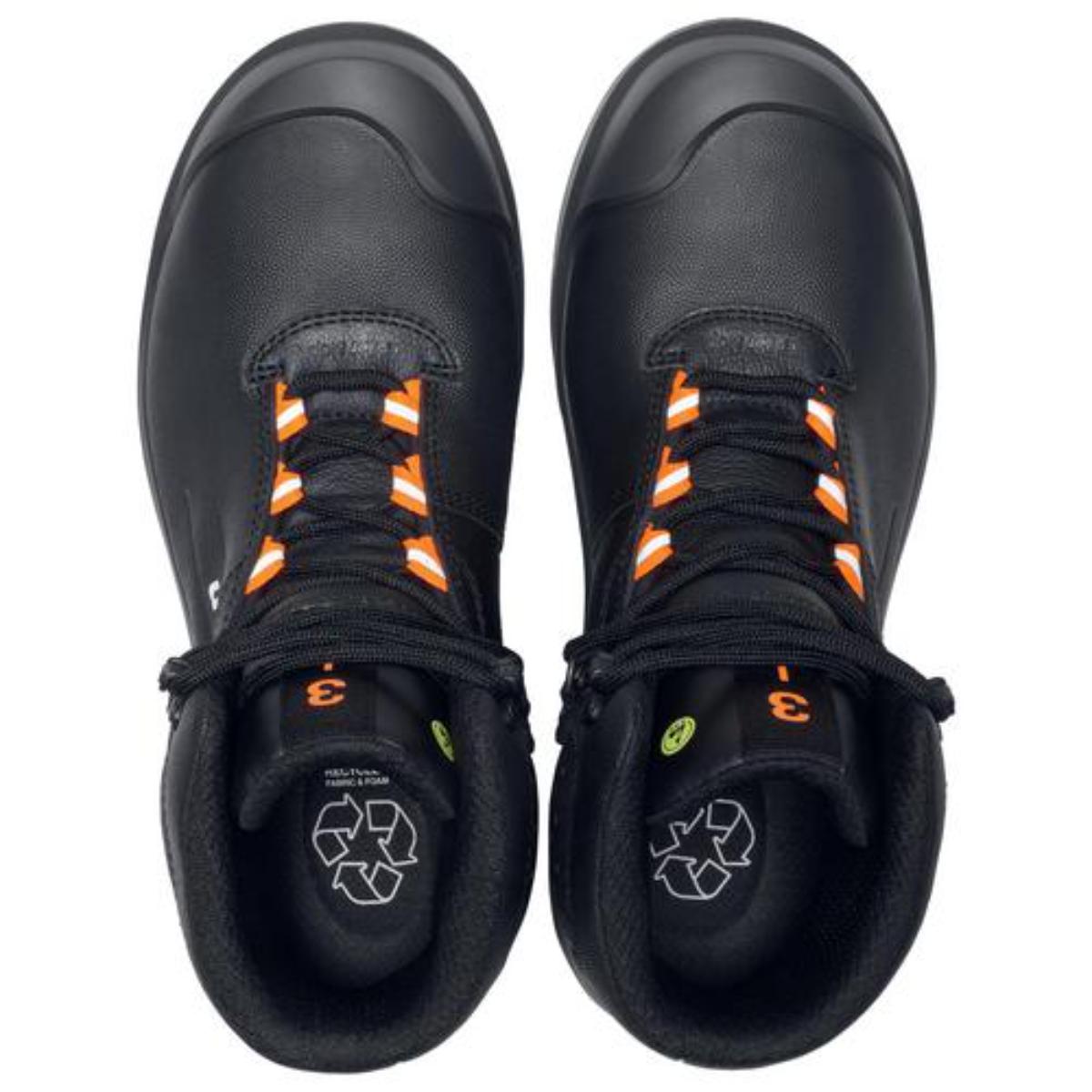 uvex 3 Sicherheitsschuh Stiefel S3, schwarz/orange