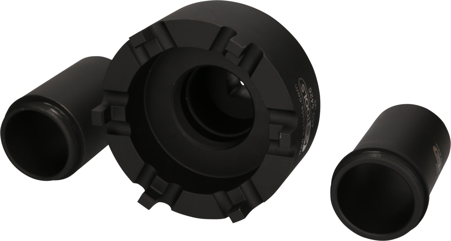 KS Tools Nutmuttern-Schlüssel-Satz mit 2 Führungsrohren für Mercedes, Ø 113 mm , 3-tlg