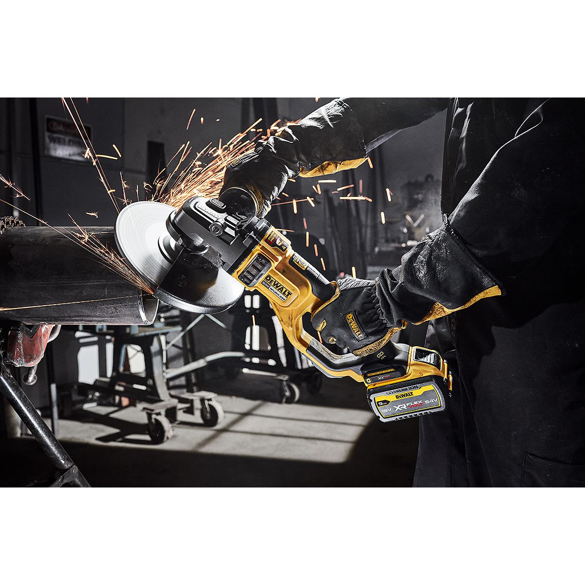 DEWALT XR FLEXVOLT Akku-Winkelschleifer 54V 230mm Basisversion