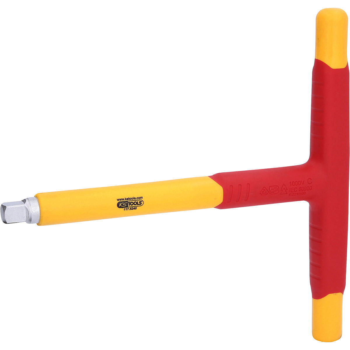 KS Tools 3/8" Isolierter T-Griff-Aufsteckschlüssel, 200mm