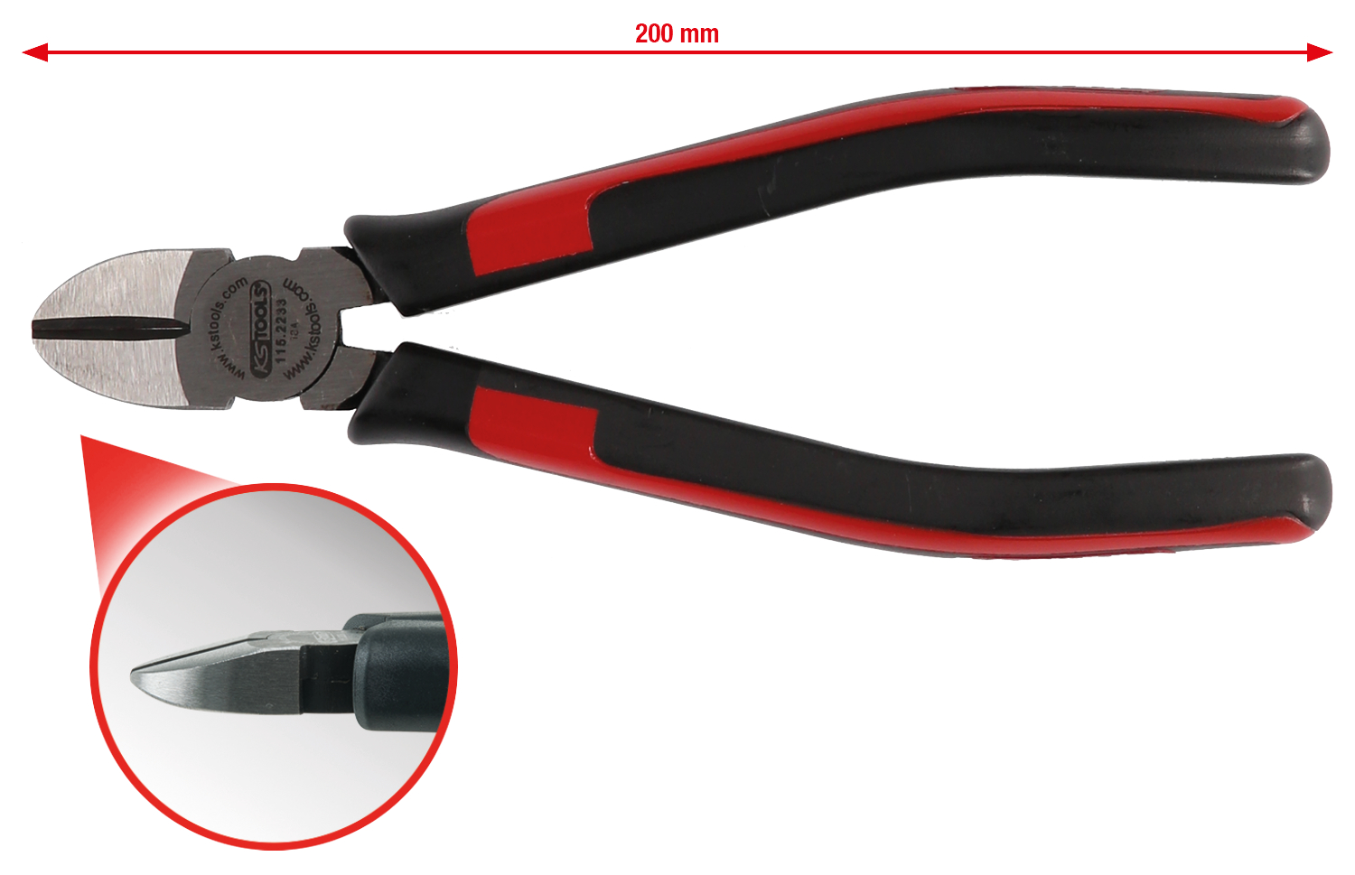 KS Tools SlimPOWER Diagonal-Seitenschneider