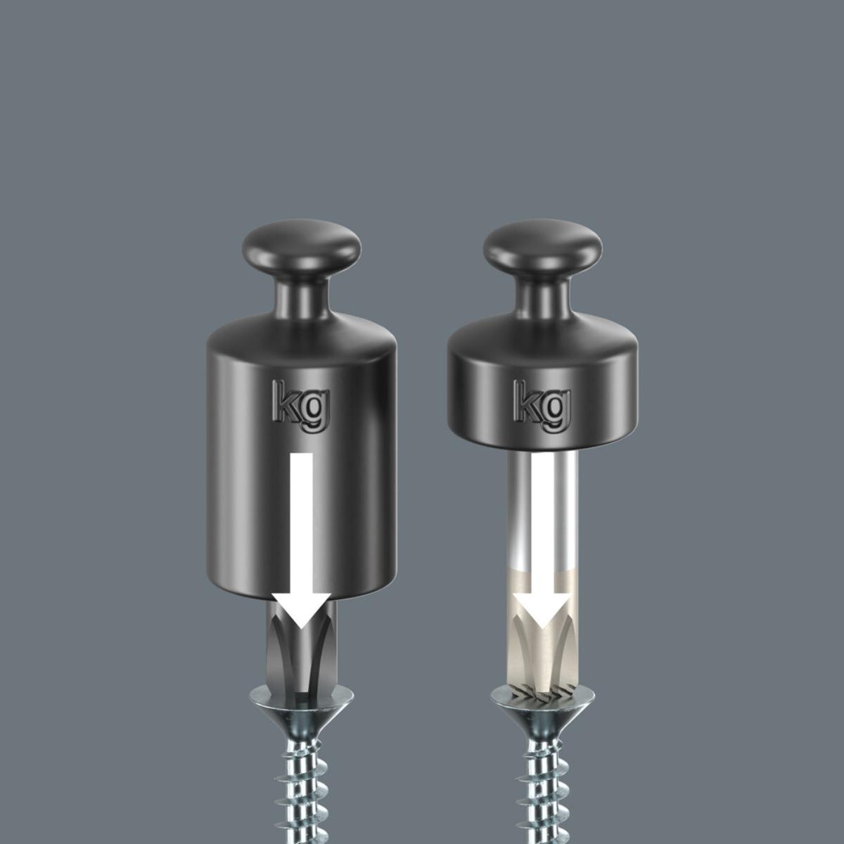 Wera 1834 Kraftform Ball-Grip Schlitz-Schraubendreher - Werkstattklinge, 1 x 6 x 150 mm