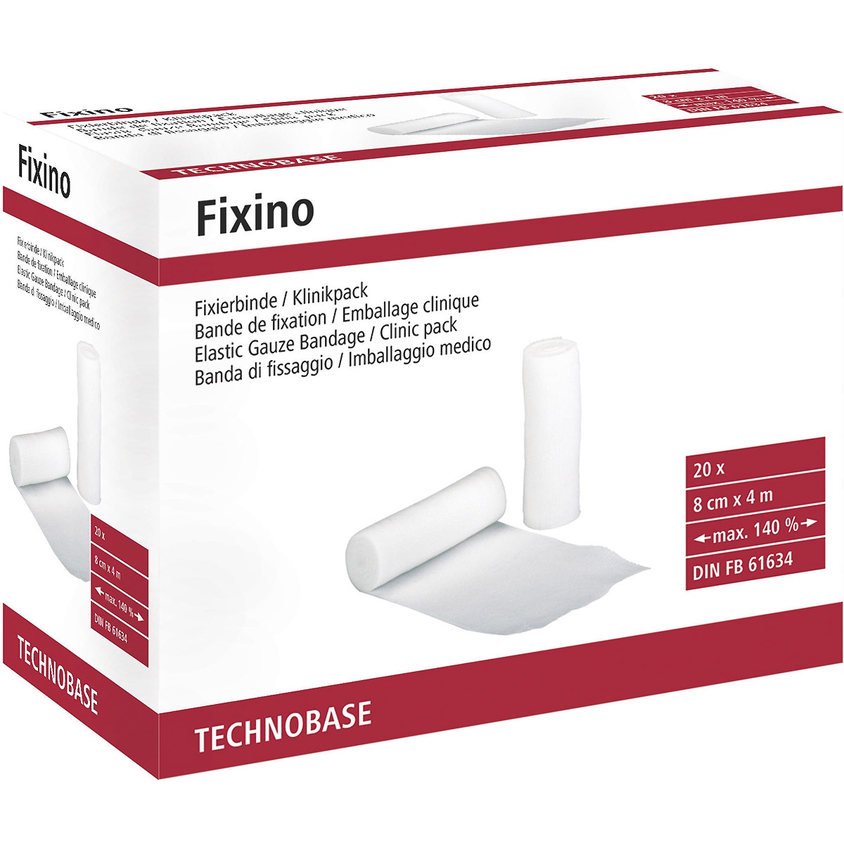 Kerbl Fixierbinden Fixino 20 Stück in Klinikverpackung