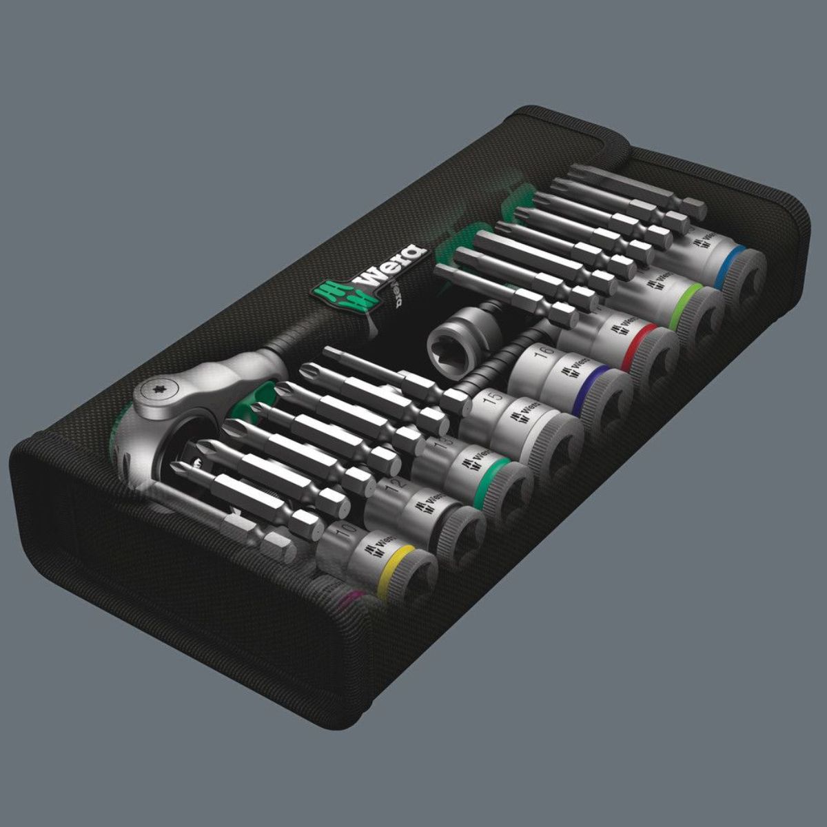 Wera 8100 SB 6 Zyklop Speed-Knarrensatz, 3/8"-Antrieb, metrisch, 29-teilig