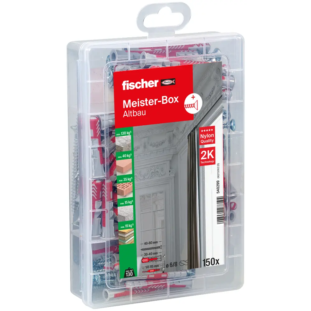 Fischer Meister-Box Altbau + Schrauben (150 Teile)
