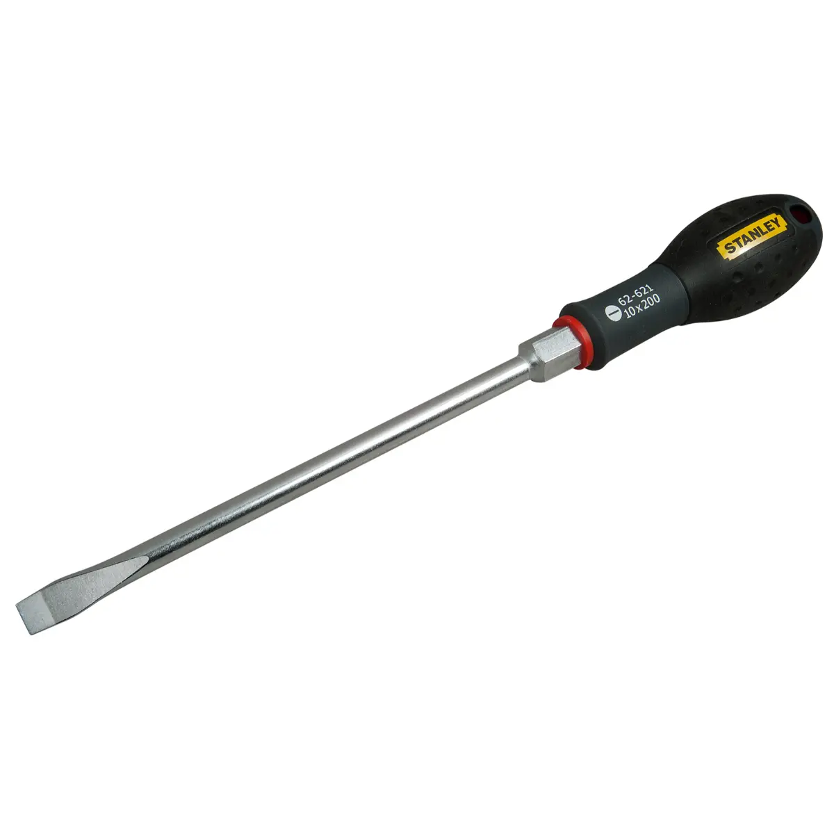STANLEY FATMAX Schraubendreher Schlitz Klingenlänge 200 mm Breite 10 mm Sechskantansatz