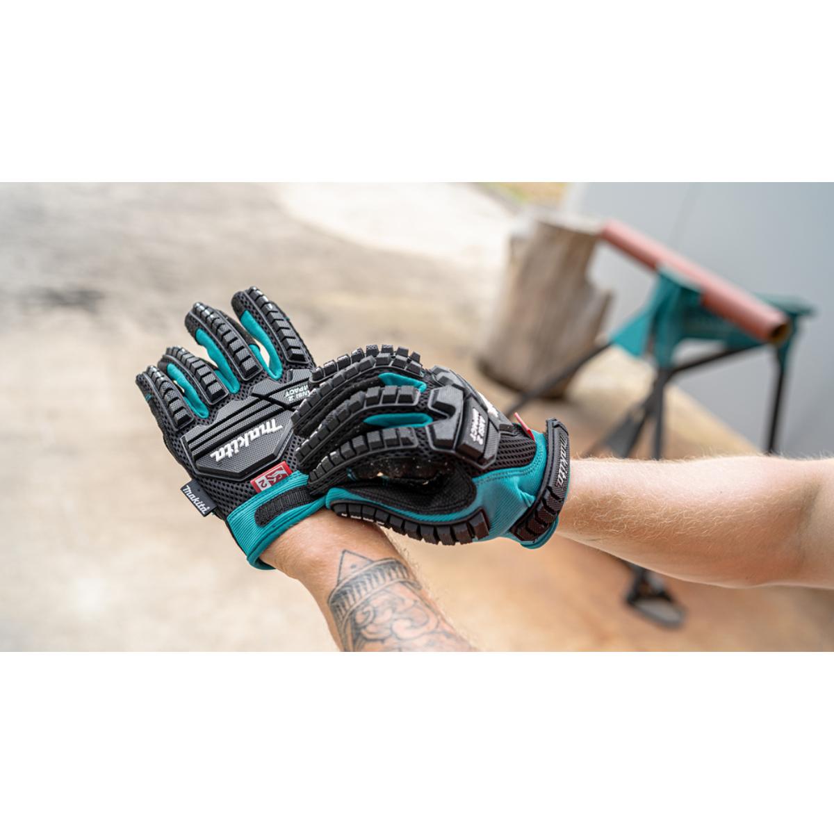 Makita Arbeitshandschuhe - verstärkt - Knöchelschutz - Touchscreenfähig