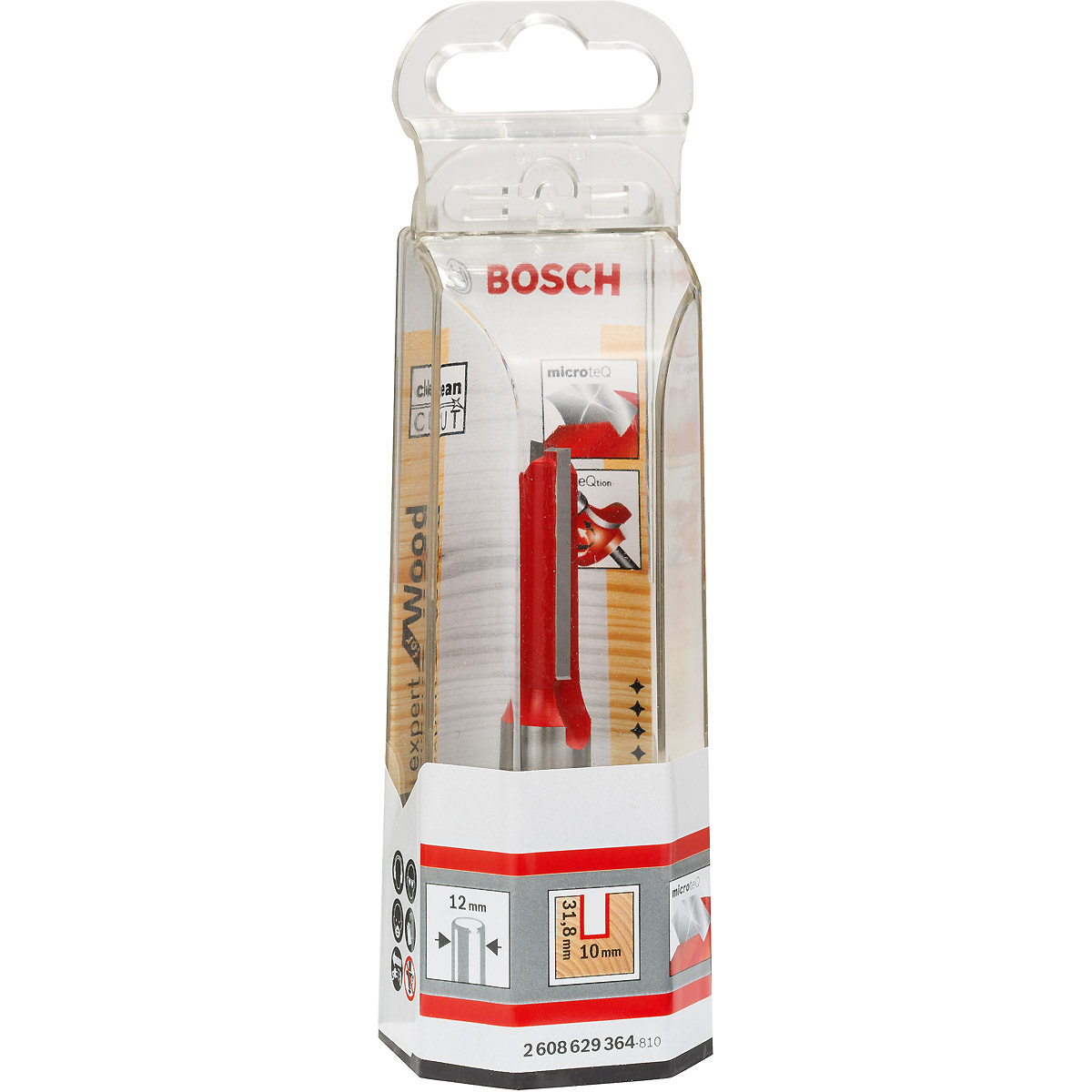 Bosch Nutfräser Expert for Wood, Carbide ø 10 mm