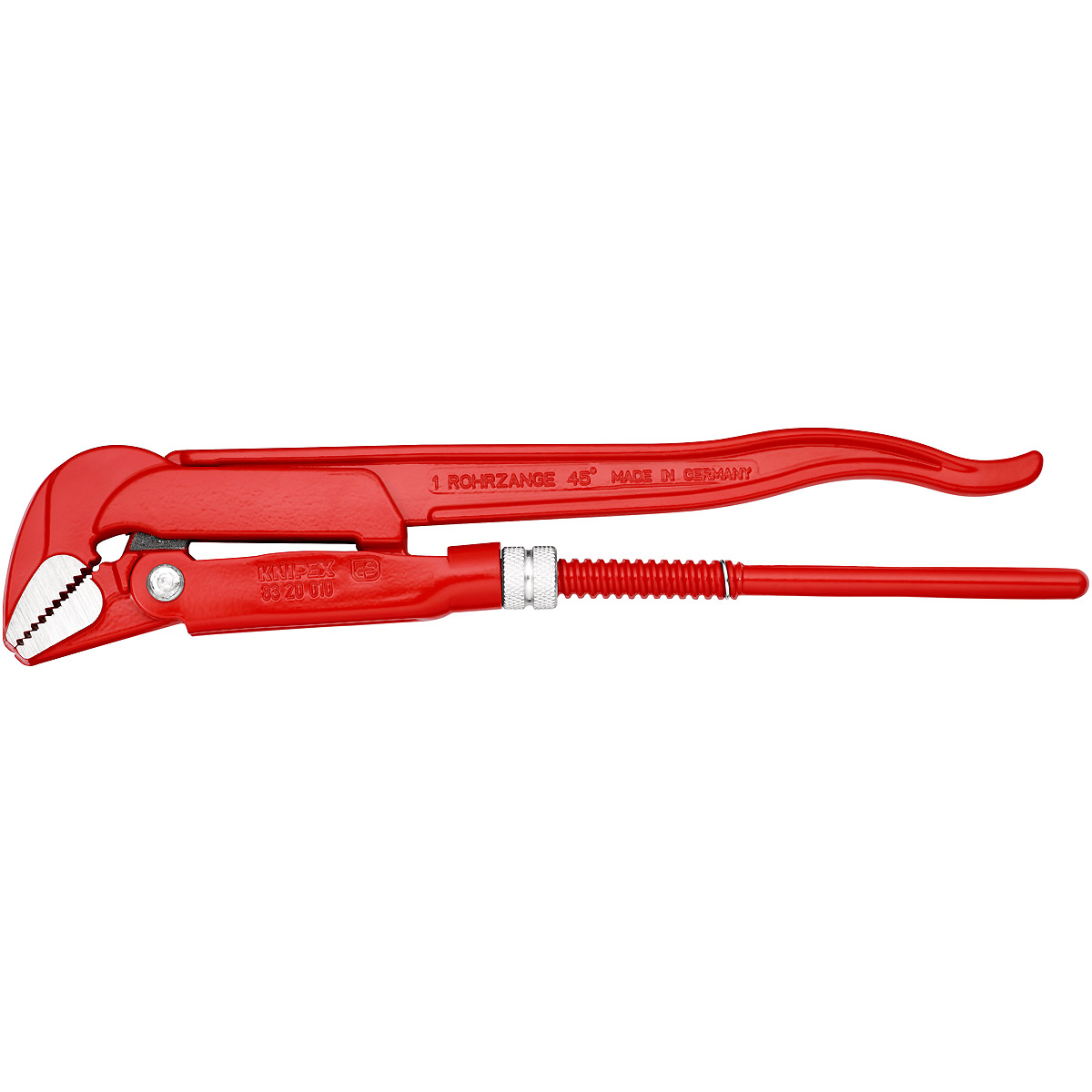 KNIPEX Rohrzange 45° 320 mm rot pulverbeschichtet