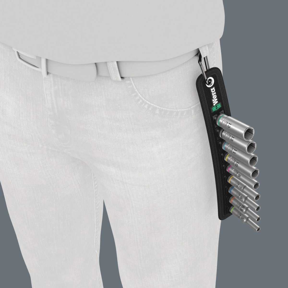Wera Belt A Deep 1 Steckschlüsseleinsatz-Satz, 1/4"-Antrieb, 9-teilig