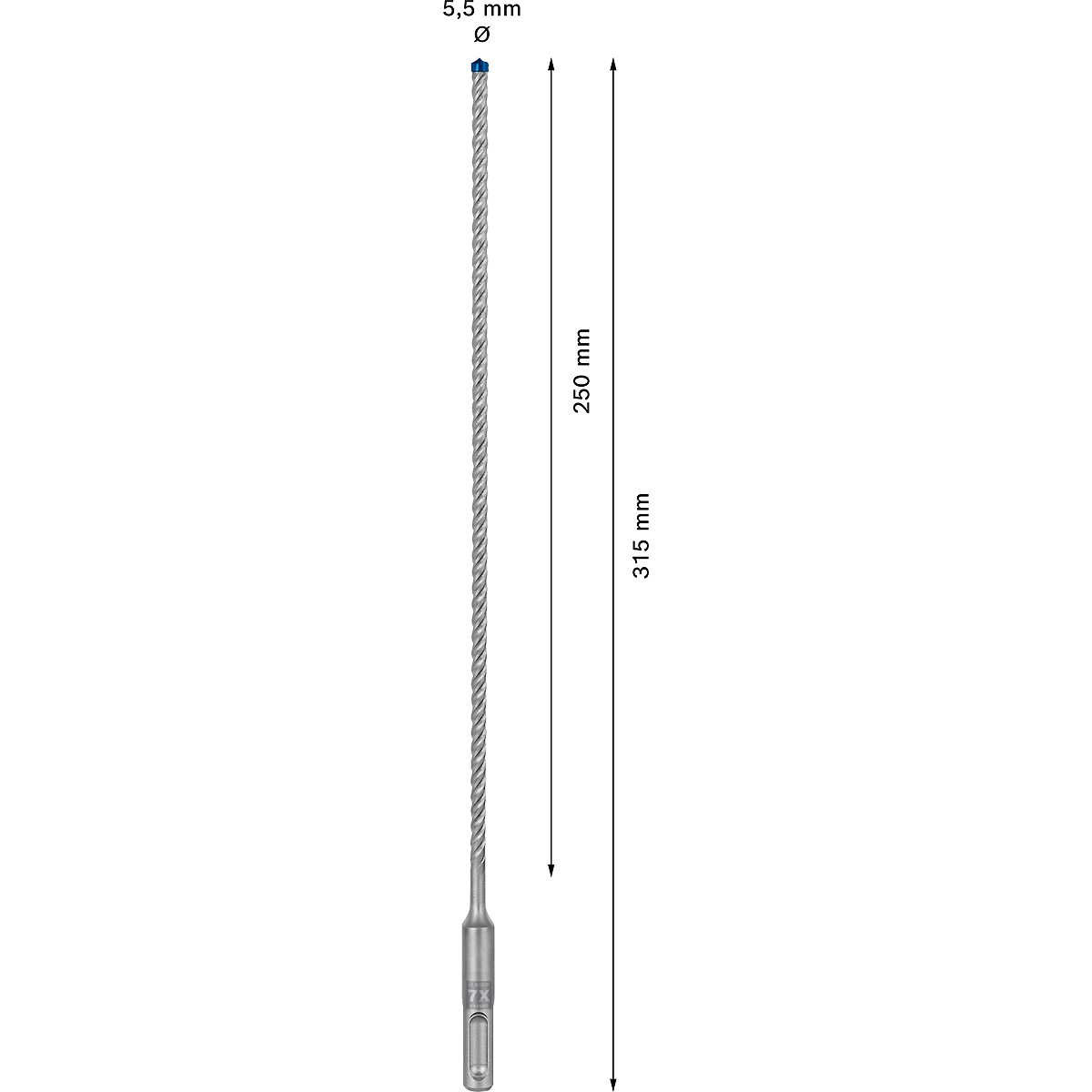 Bosch EXPERT SDS plus-7X Hammerbohrer, für Bohrhämmer ø 5.5 mm