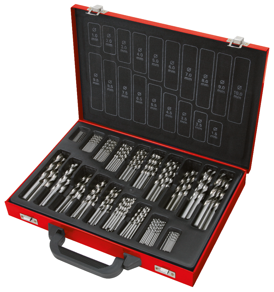 KS Tools HSS-G Co 5 Spiralbohrer-Satz, 170-tlg, 1-10mm