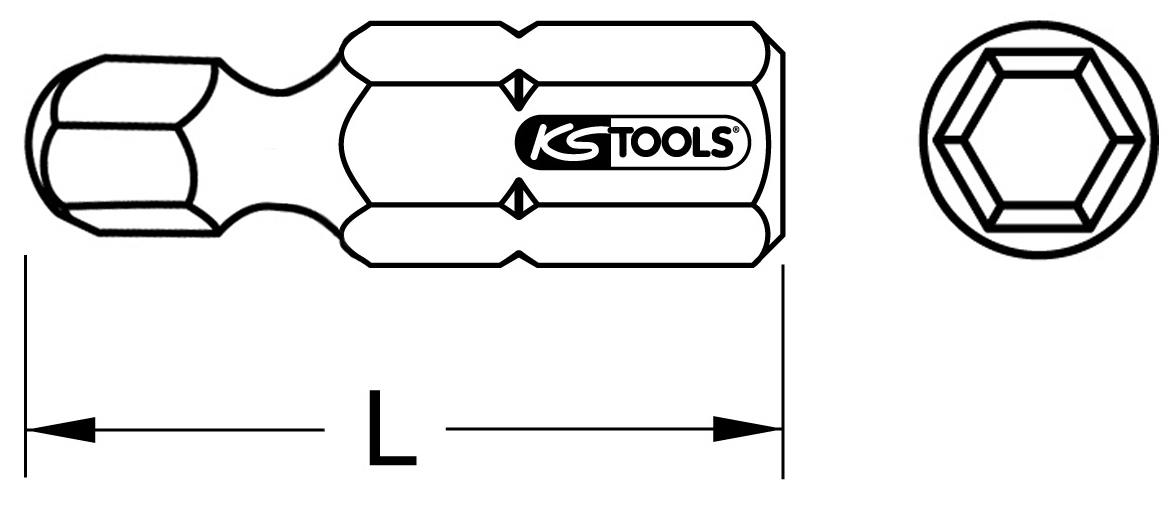 KS Tools 1/4" Bit 