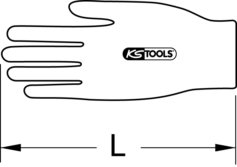 KS Tools Unterzieh-Handschuh, 260mm