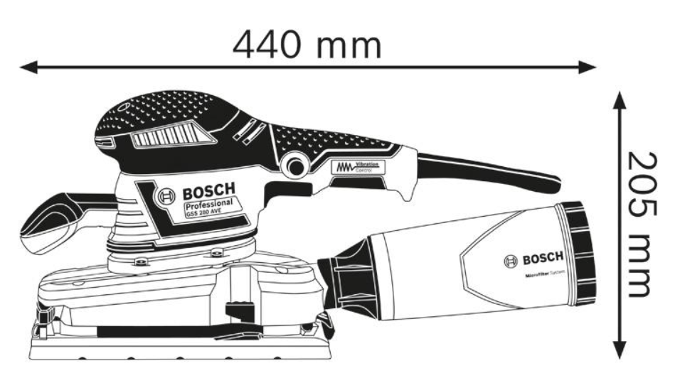 Bosch Schwingschleifer GSS 280 AVE