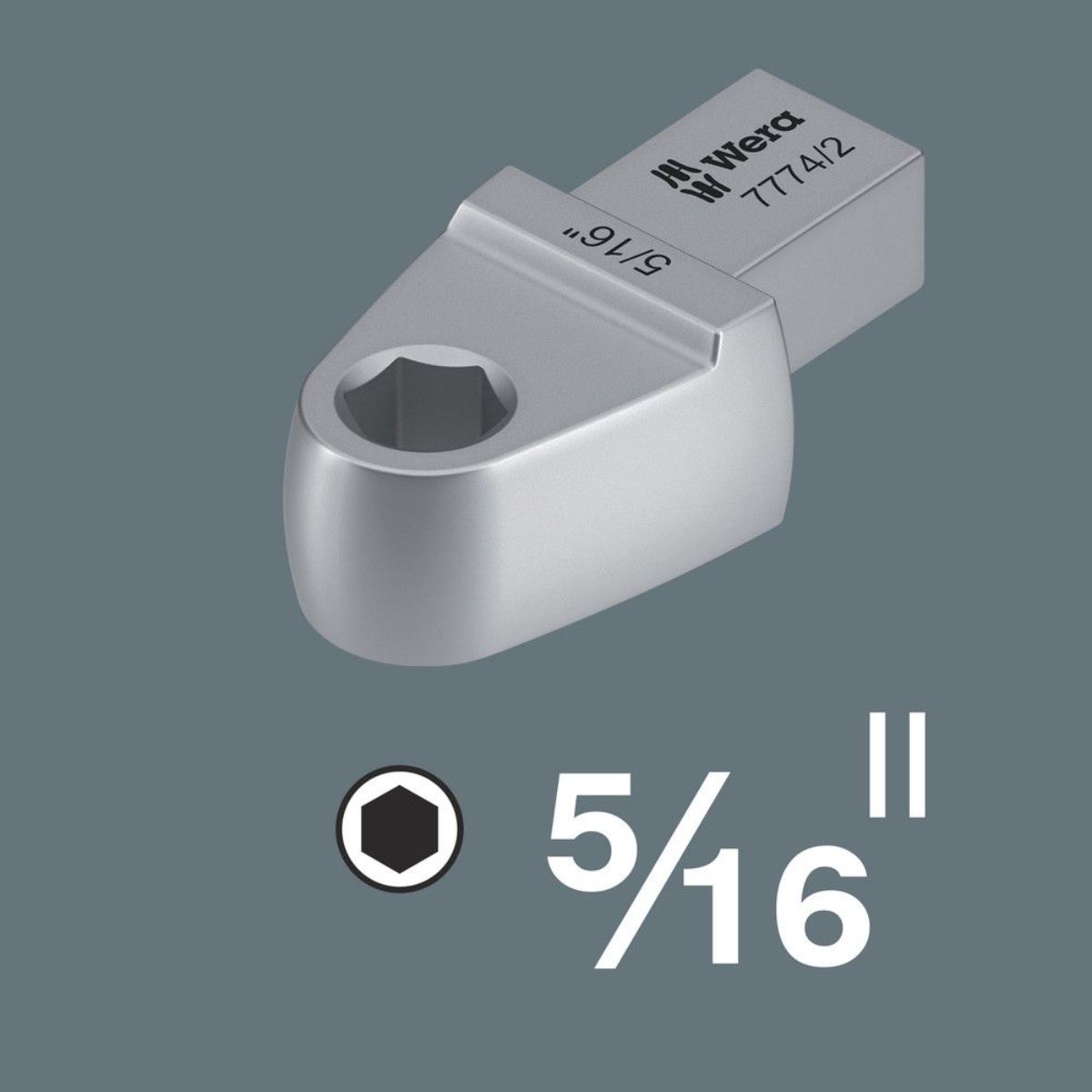Wera 7774/3 Einsteckwerkzeug Bitadapter 5/16", 14x18 mm