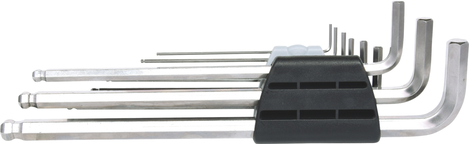KS Tools EDELSTAHL Innen6kant-Winkelstiftschlüssel-Satz XL, 9-tlg