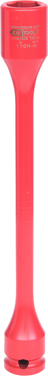 KS Tools 1/2" Torsions-Drehmomentbegrenzer-Stecknuss, 17mmx110Nm