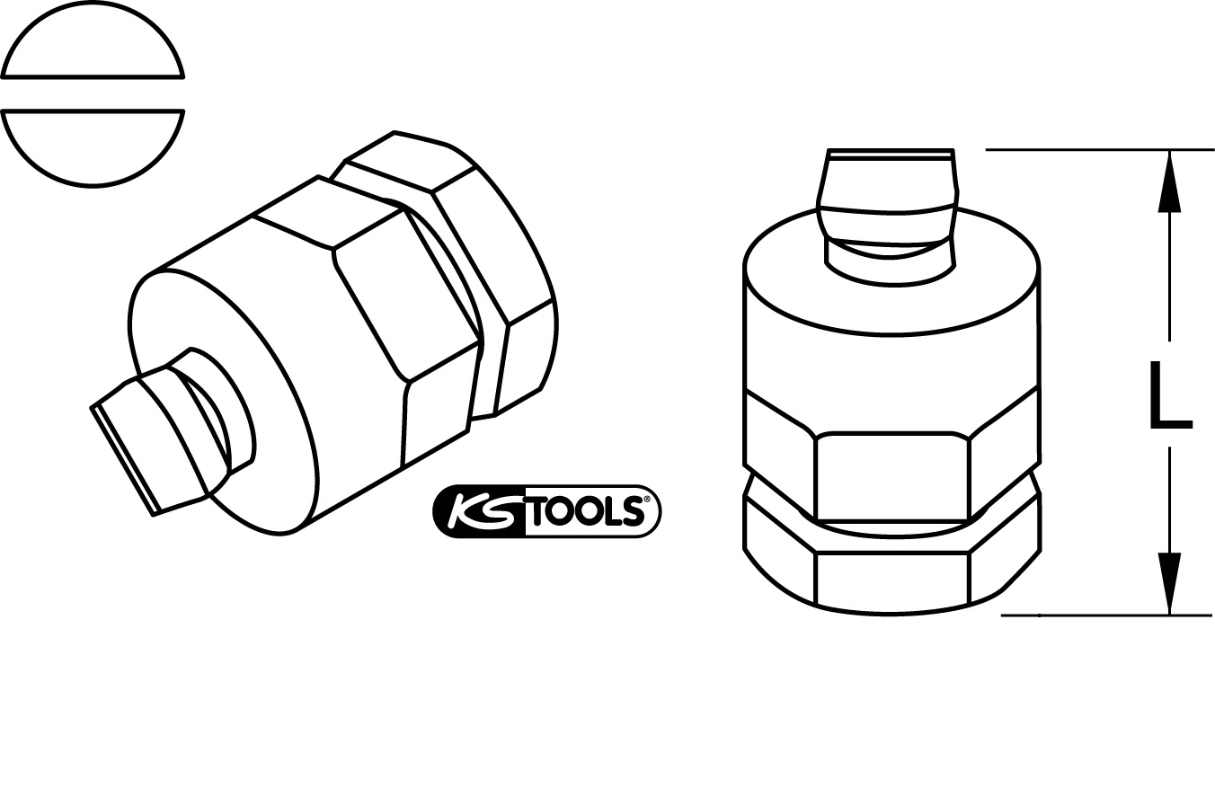 KS Tools Micro Bit Schlitz, 4mm