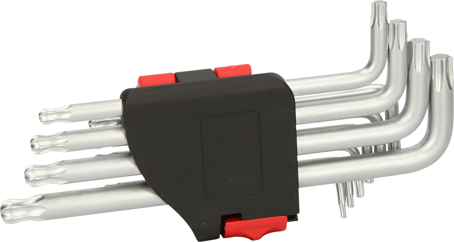 KS Tools Kugelkopf-Torx-Winkelstiftschlüssel-Satz, lang, 10-tlg
