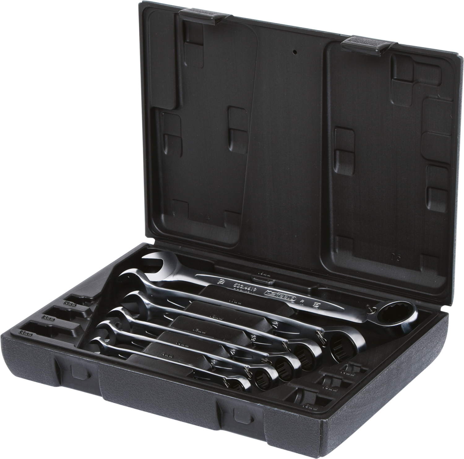 KS Tools GEARplus Ratschenringmaulschlüssel-Satz, umschaltbar, 6-tlg