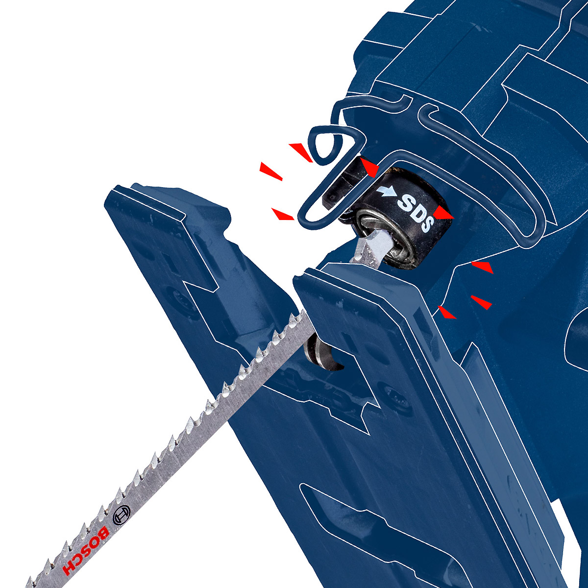 Bosch PRO Plastics PVC clean T302H Stichsägeblatt, 132 mm, 3-Stück