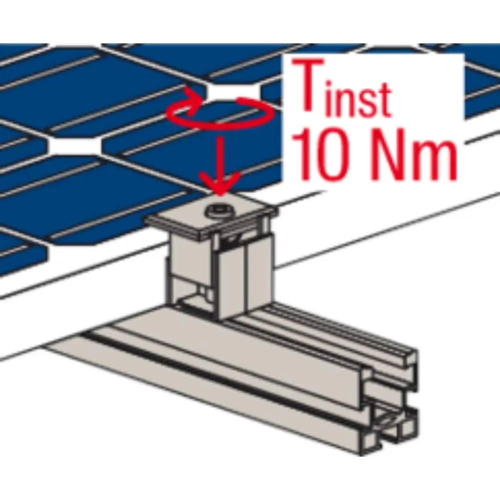 Fischer Mittel-/Endklemme universal vormontiert PM U 30-50 AL