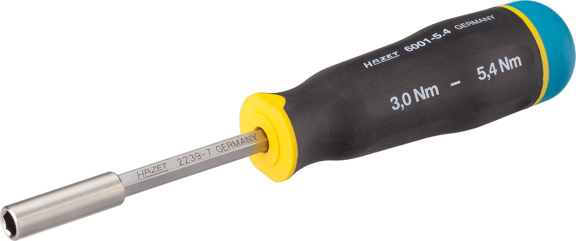 HAZET Drehmoment-Schraubendreher Sechskant 6,3 (1/4 Zoll) 3-teilig