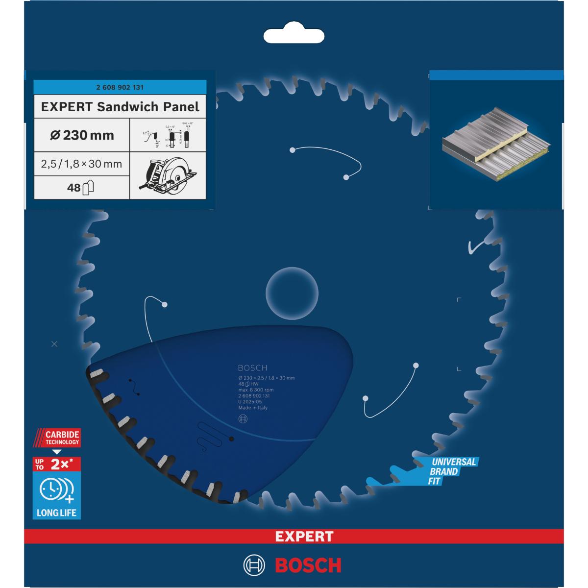Bosch EXPERT Steel Kreissägeblatt, 230x30 mm, Z48
