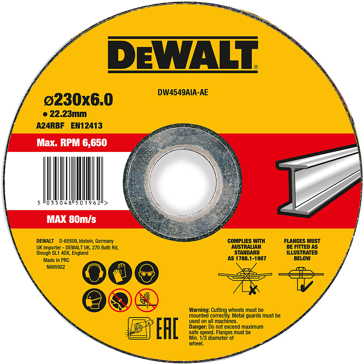 DEWALT High Performance Schruppscheibe Metall