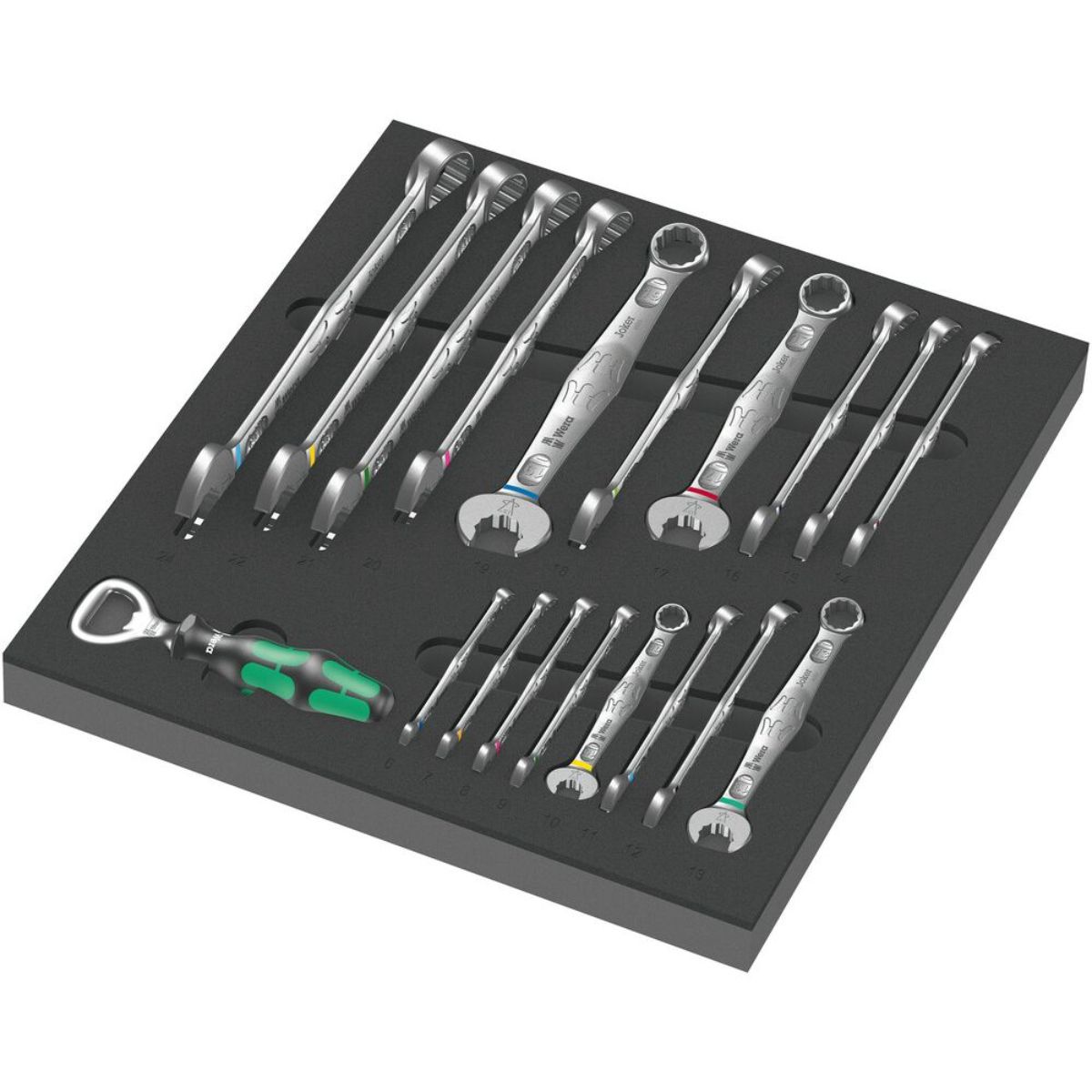 Wera 9731 Schaumstoffeinlage 6003 Joker Set 1, 19-teilig