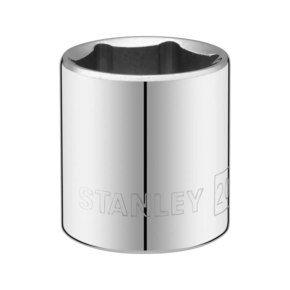 STANLEY 3/8 Zoll 6-Kant Stecknuss 20 mm mit MaxiDrive-Profil