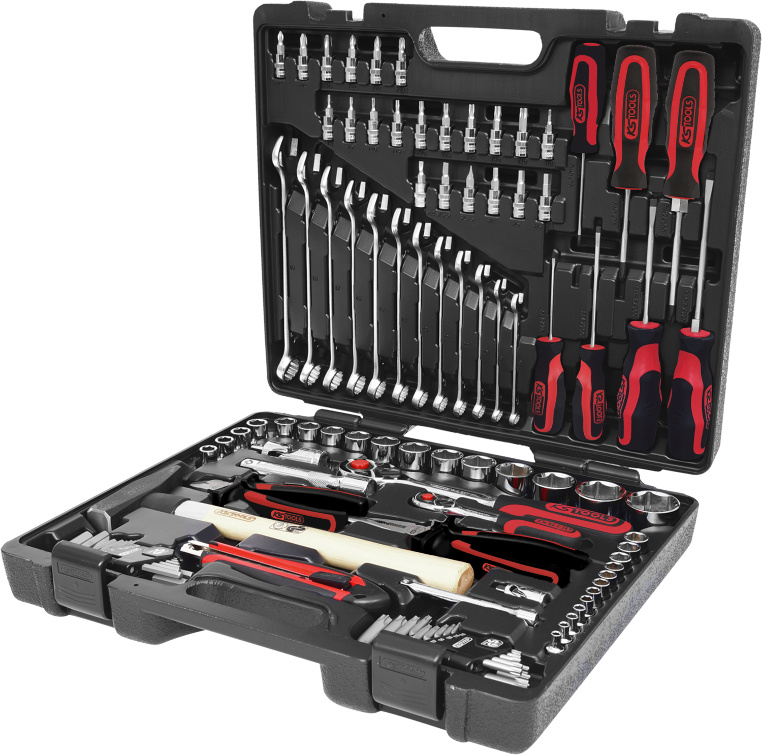 KS Tools 1/4"+1/2" CHROMEplus Universal-Werkzeug-Satz, 97-tlg