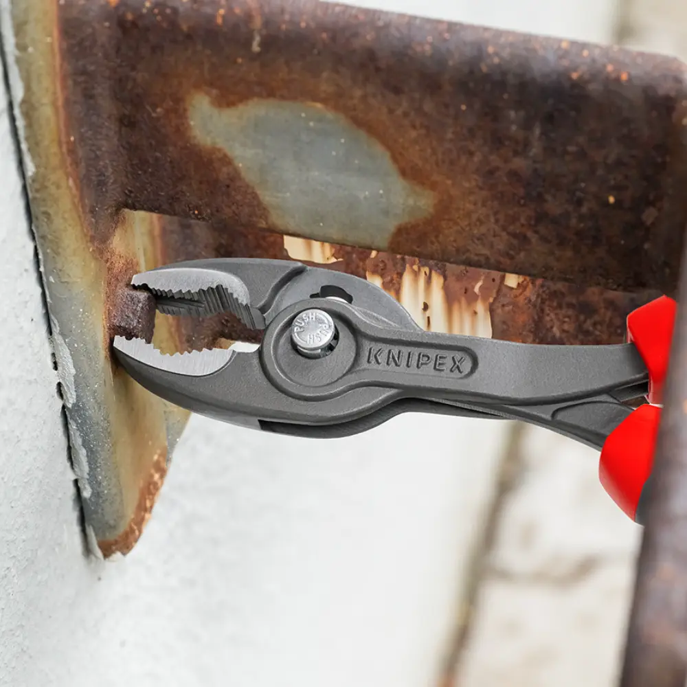 KNIPEX TwinGrip Front- und Seitengreifzange mit Comfort-Griffen grau atramentiert 200 mm