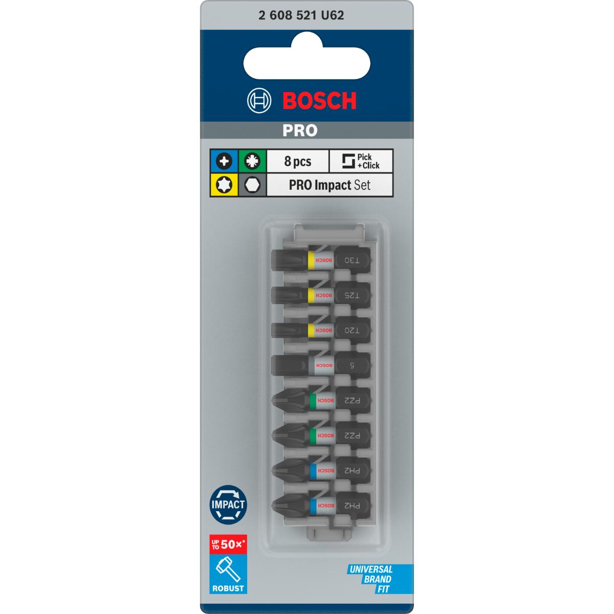 Bosch PRO PRO Impact Schrauberbit Set, 25mm, 8St