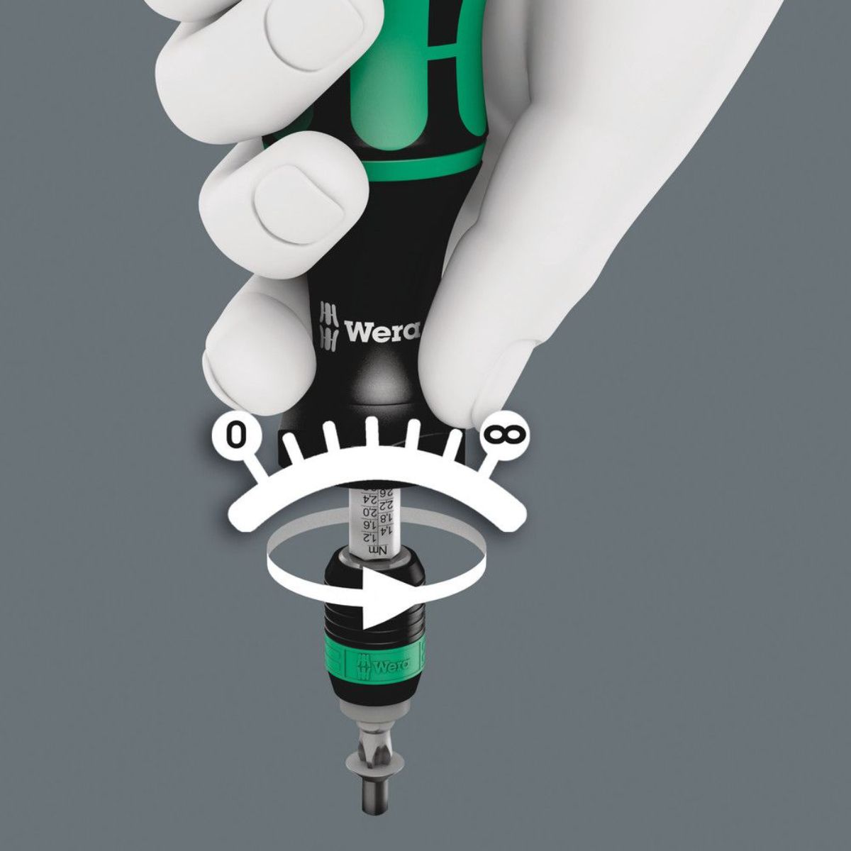 Wera 7440/41 Kraftform Drehmomentschraubendreher-Satz 0,3-3,0 Nm, 26-teilig