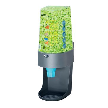 uvex Dispenser one2click gefüllt mit 600 Paar uvex hi-com Gehörschutzstöpsel (SNR 24 dB)