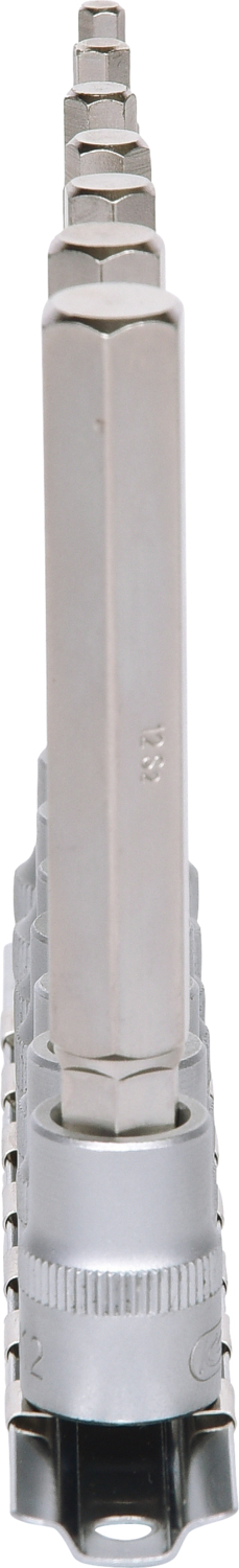KS Tools 3/8" Bit-Stecknuss-Satz Innensechskant, lang, 7-tlg