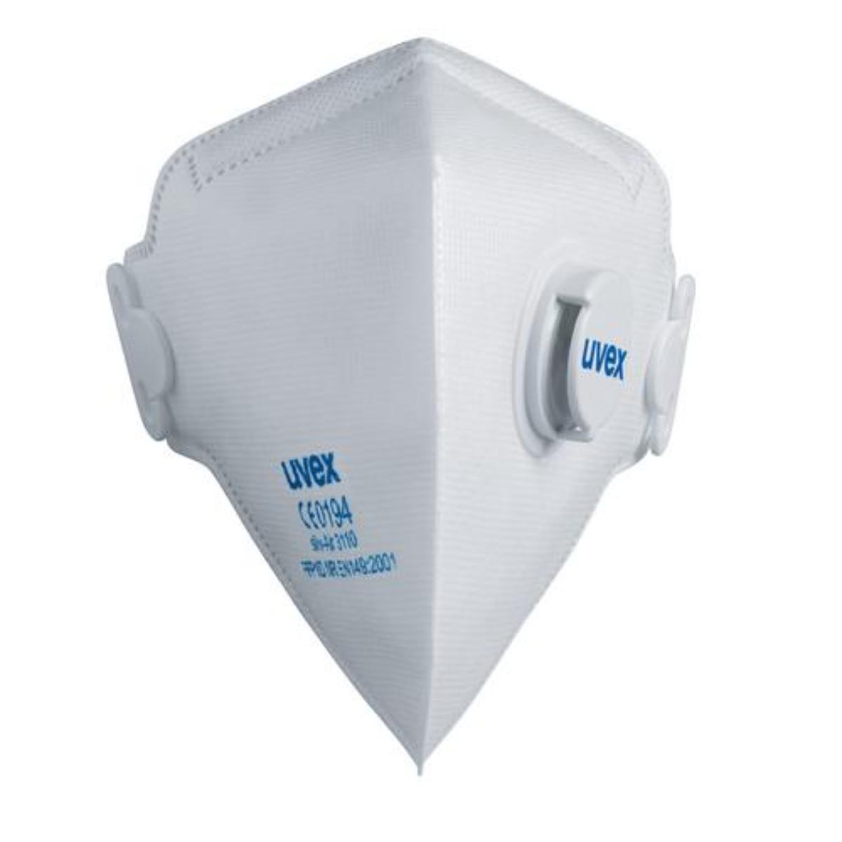 uvex silv-Air c Atemschutzmaske 3110 FFP1 mit Ausatemventil - 15 Stück