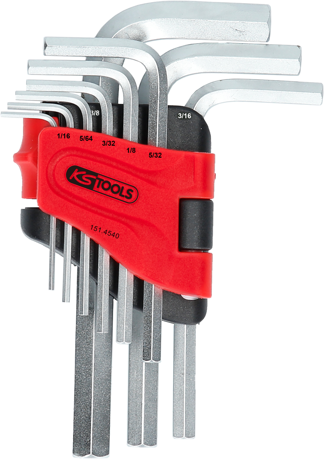 KS Tools Innensechskant-Winkelstiftschlüssel-Satz, im Klapphalter,9-tlg1/16"-3/8"