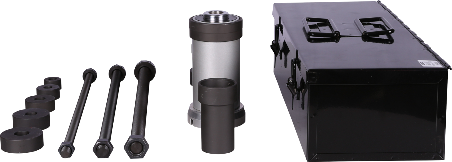 KS Tools Universal Zughülsen-Satz mit Hydraulikzylinder 18 t, 24-tlg